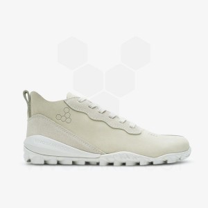 Beige Women's Vivobarefoot Novus Mid Lifestyle Shoes | IN326YF