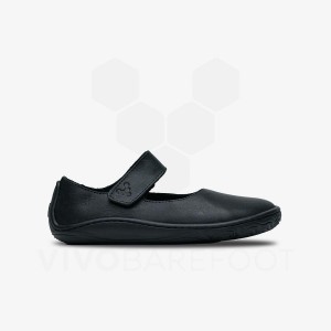 Black Kids' Vivobarefoot Addis Wyn Shoes | IN381VJ