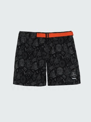 Black Men's Vivobarefoot Finisterre Sport Shorts | IN157LQ