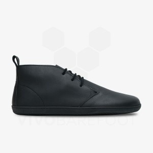 Black Men's Vivobarefoot Gobi III Lifestyle Shoes | IN122UK