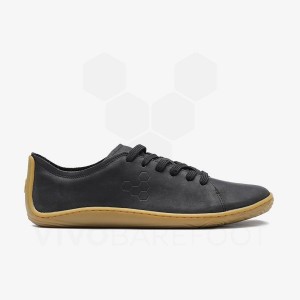 Black Women's Vivobarefoot Addis Lifestyle Shoes | IN297BA