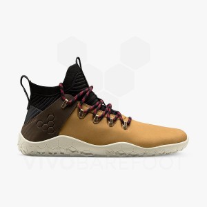 Black / Brown Women's Vivobarefoot Magna FG Hiking Shoes | IN186IR