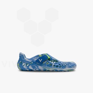 Blue Light Turquoise Kids' Vivobarefoot Ultra Bloom Shoes | IN393JE