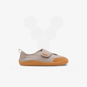 Brown Kids' Vivobarefoot Gaia Preschool Shoes | IN383TL