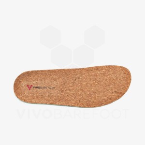 Brown Men's Vivobarefoot Cork Insoles | IN151RX