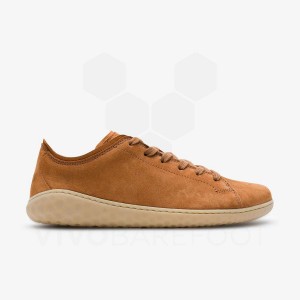 Brown Women's Vivobarefoot Geo Court III Lifestyle Shoes | IN292GY