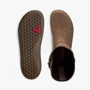 Coffee Women's Vivobarefoot Ryder II Lifestyle Shoes | IN324AS