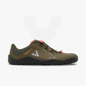 Dark Olive Women's Vivobarefoot Primus Trail III All Weather FG Hiking Shoes | IN177RX