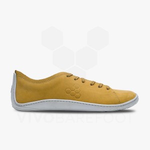 Mustard Men's Vivobarefoot Addis Lifestyle Shoes | IN129NN