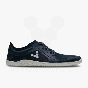 Navy Men's Vivobarefoot Primus Lite III Road Running Shoes | IN046SZ