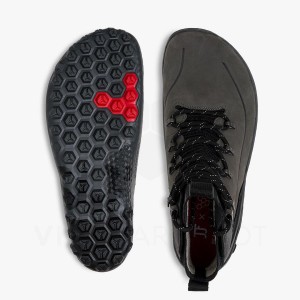 Obsidian / Dark Grey Women's Vivobarefoot Tracker Decon FG2 JJF Hiking Shoes | IN190EI