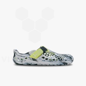 Obsidian / White Kids' Vivobarefoot Ultra Bloom Juniors Shoes | IN394IR