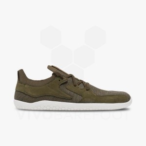 Olive Men's Vivobarefoot Primus Asana II Lifestyle Shoes | IN136GY