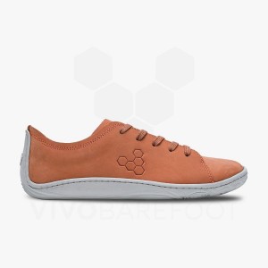 Orange Women's Vivobarefoot Addis Lifestyle Shoes | IN302WH