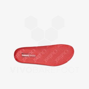 Red Kids' Vivobarefoot Thermal Insole Insoles | IN439PV