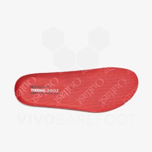 Red Men's Vivobarefoot Thermal Insoles | IN153PV