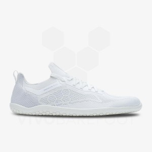 White Men's Vivobarefoot Primus Lite Knit Training Shoes | IN096UK