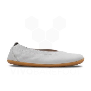 White Women's Vivobarefoot Opanka Ballerina Lifestyle Shoes | IN318GY